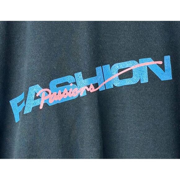 Vintage XL Fashion Passions Beauty Hair Care Black Pullover Sweater Women's - Picture 2 of 6